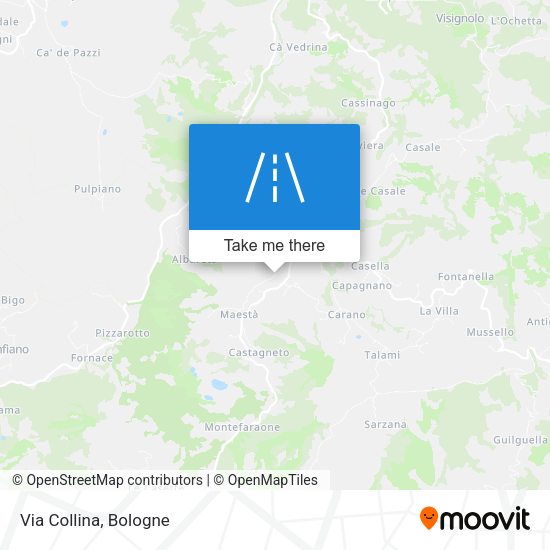 Via Collina map