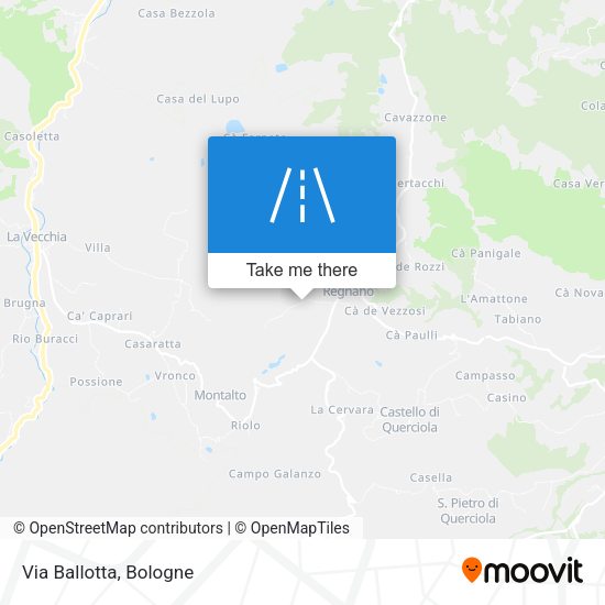 Via Ballotta map
