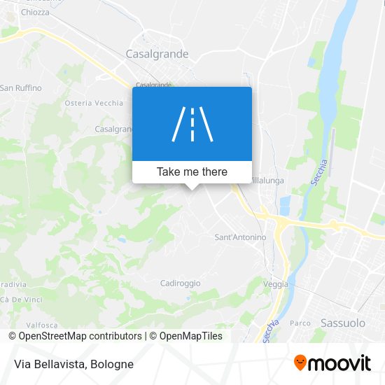 Via Bellavista map