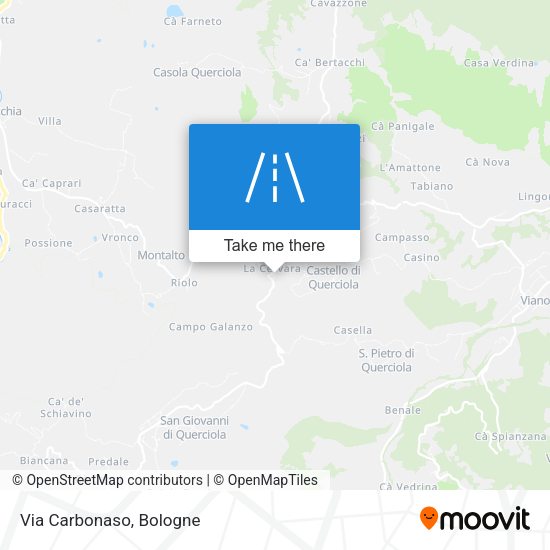 Via Carbonaso map