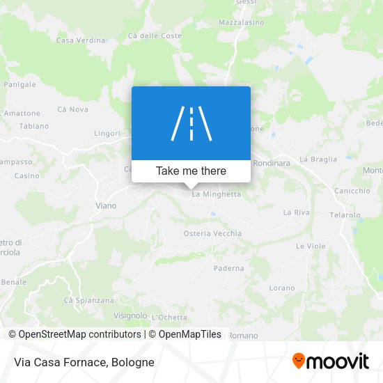 Via Casa Fornace map