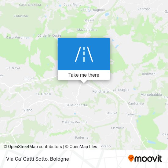 Via Ca' Gatti Sotto map