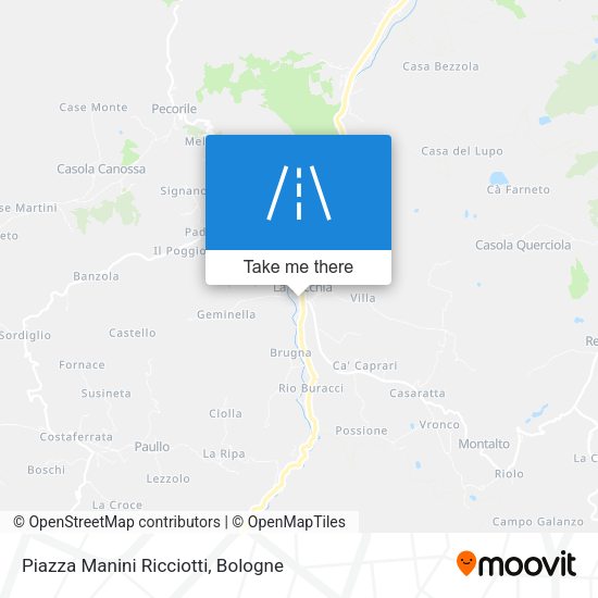 Piazza Manini Ricciotti map