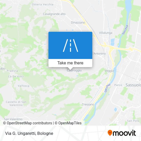 Via G. Ungaretti map
