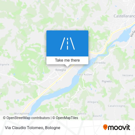 Via Claudio Tolomeo map