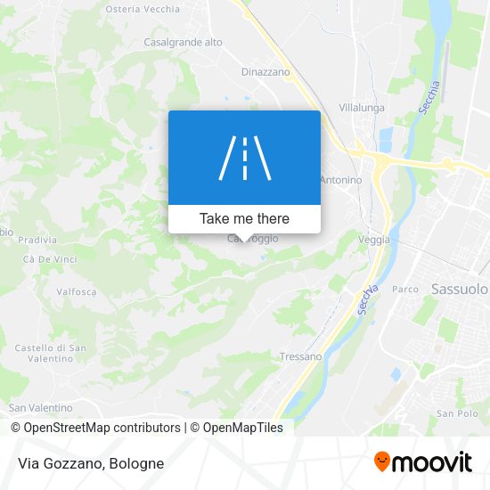 Via Gozzano map