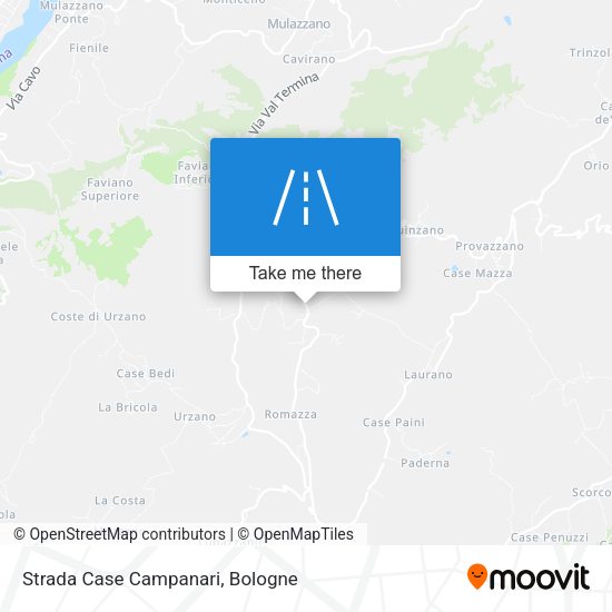 Strada Case Campanari map