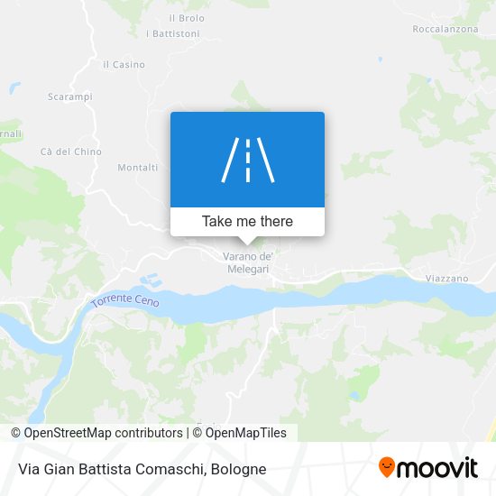 Via Gian Battista Comaschi map
