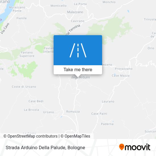 Strada Arduino Della Palude map