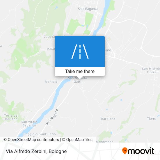 Via Alfredo Zerbini map