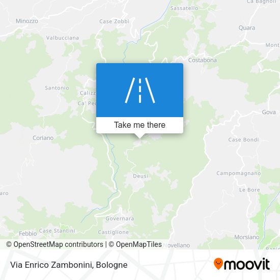 Via Enrico Zambonini map