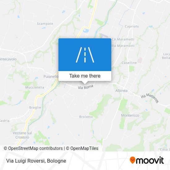 Via Luigi Roversi map