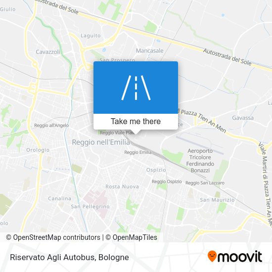 Riservato Agli Autobus map