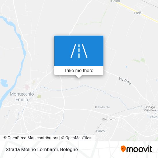 Strada Molino Lombardi map