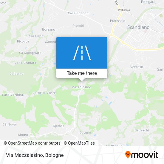 Via Mazzalasino map