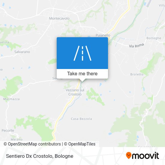 Sentiero Dx Crostolo map