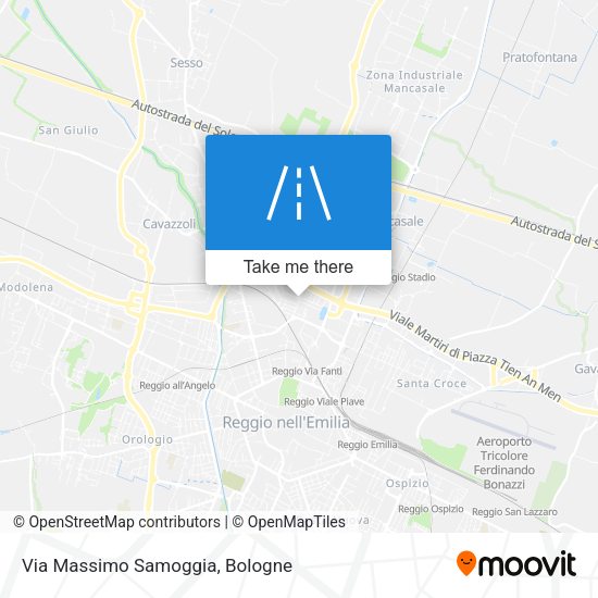Via Massimo Samoggia map