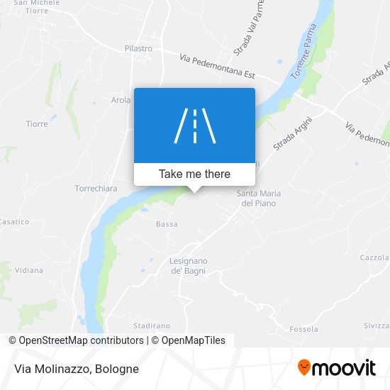 Via Molinazzo map