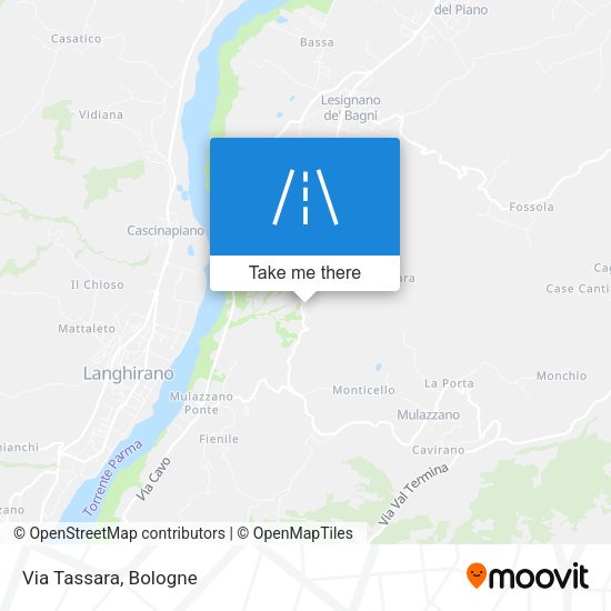 Via Tassara map