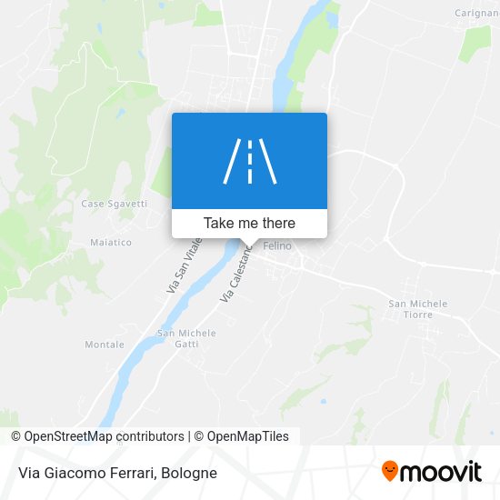 Via Giacomo Ferrari map