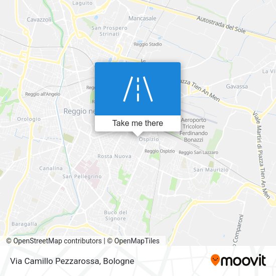 Via Camillo Pezzarossa map