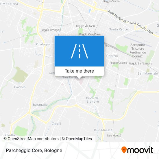Parcheggio Core map