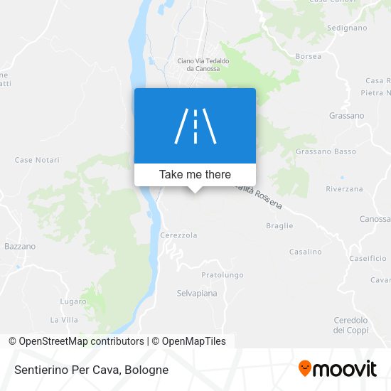 Sentierino Per Cava map