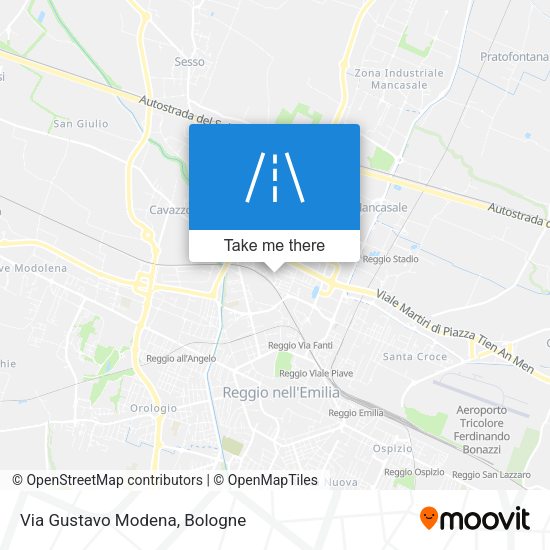 Via Gustavo Modena map