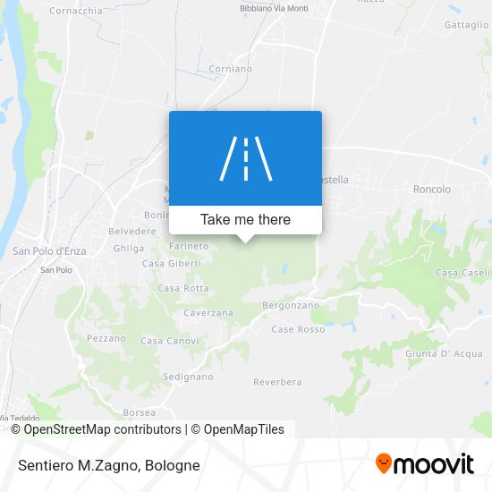 Sentiero M.Zagno map