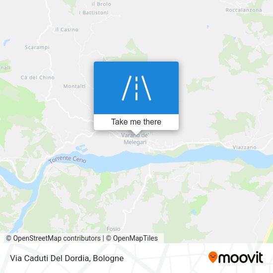 Via Caduti Del Dordia map