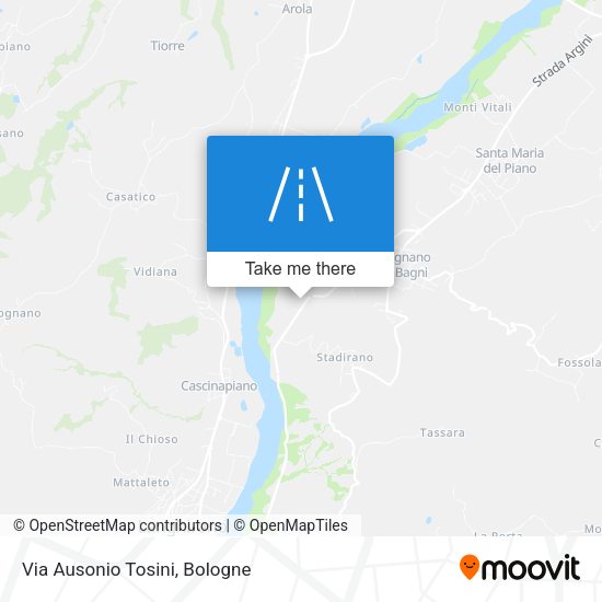 Via Ausonio Tosini map