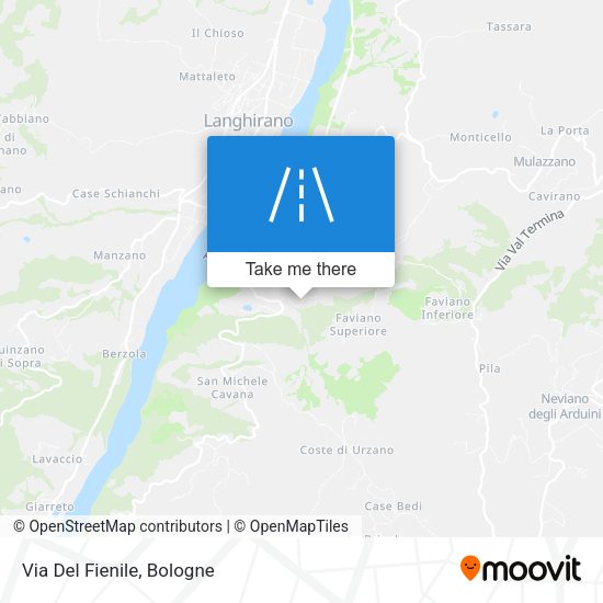Via Del Fienile map