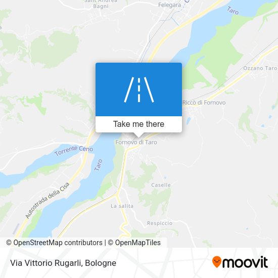 Via Vittorio Rugarli map