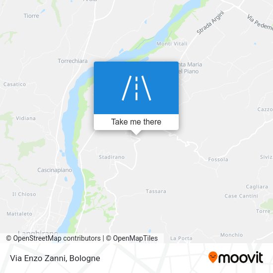 Via Enzo Zanni map