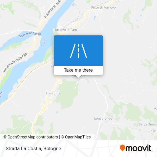 Strada La Costla map