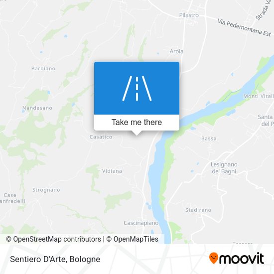 Sentiero D'Arte map