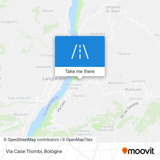 Via Case Trombi map