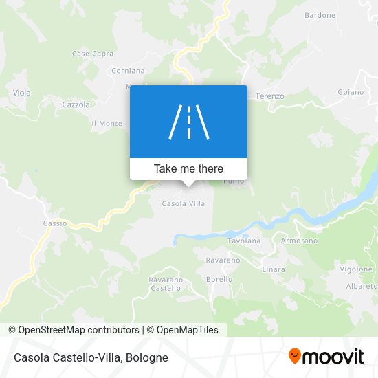 Casola Castello-Villa map