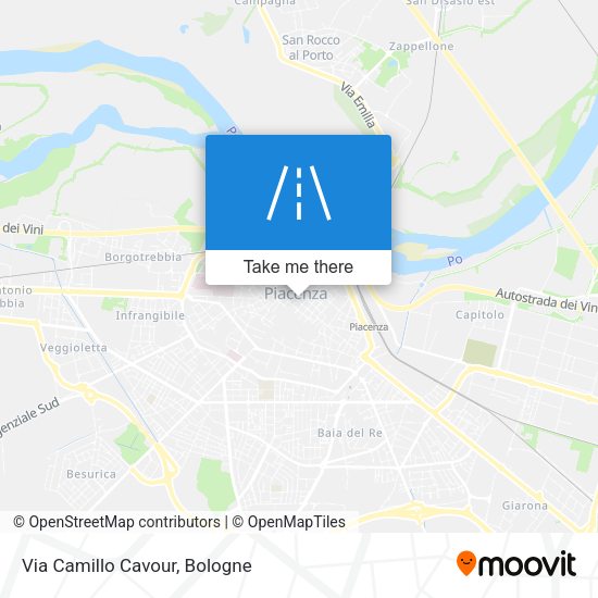 Via Camillo Cavour map