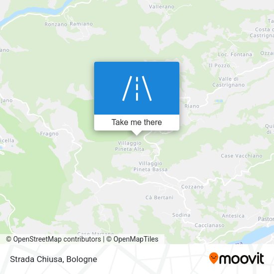 Strada Chiusa map