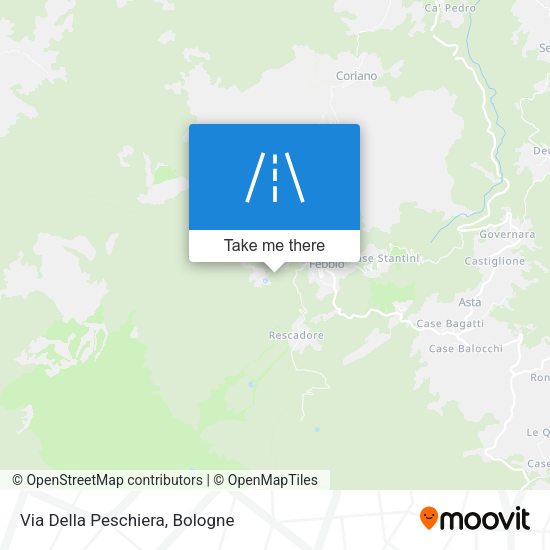 Via Della Peschiera map