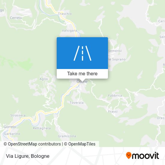 Via Ligure map