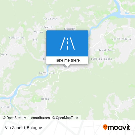 Via Zanetti map