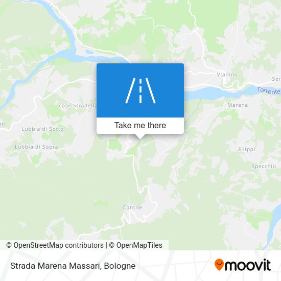 Strada Marena Massari map