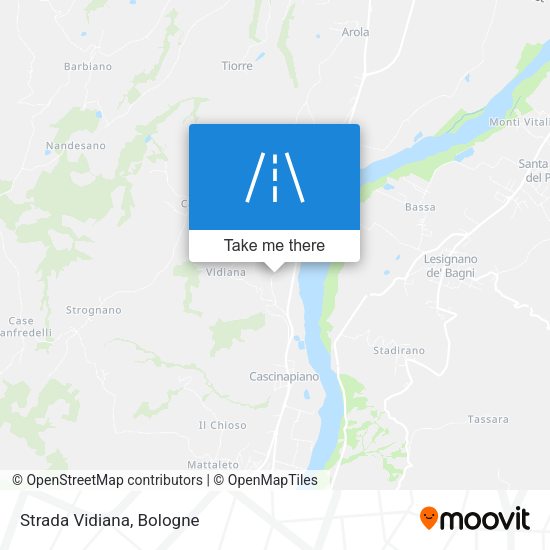 Strada Vidiana map
