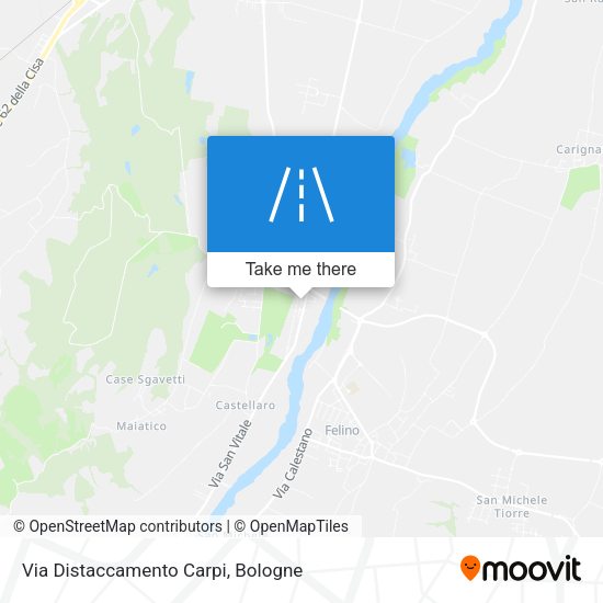 Via Distaccamento Carpi map