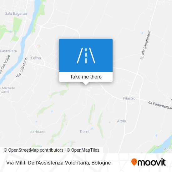 Via Militi Dell'Assistenza Volontaria map