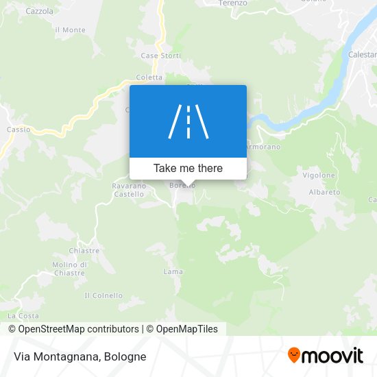 Via Montagnana map