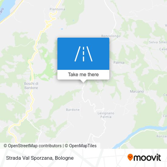 Strada Val Sporzana map