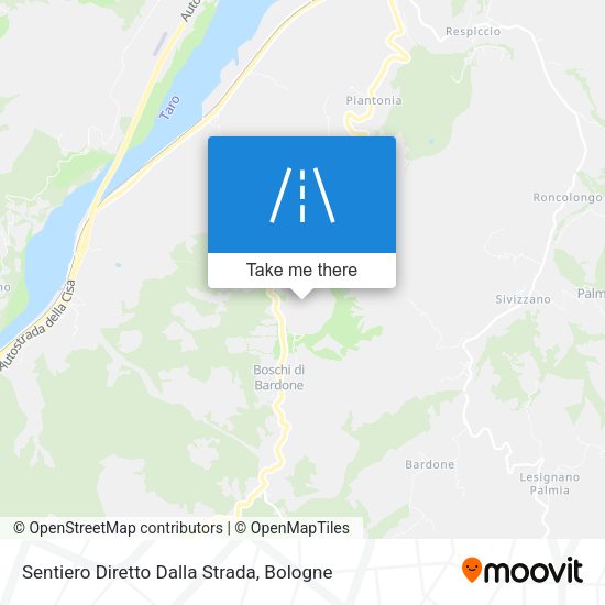 Sentiero Diretto Dalla Strada map